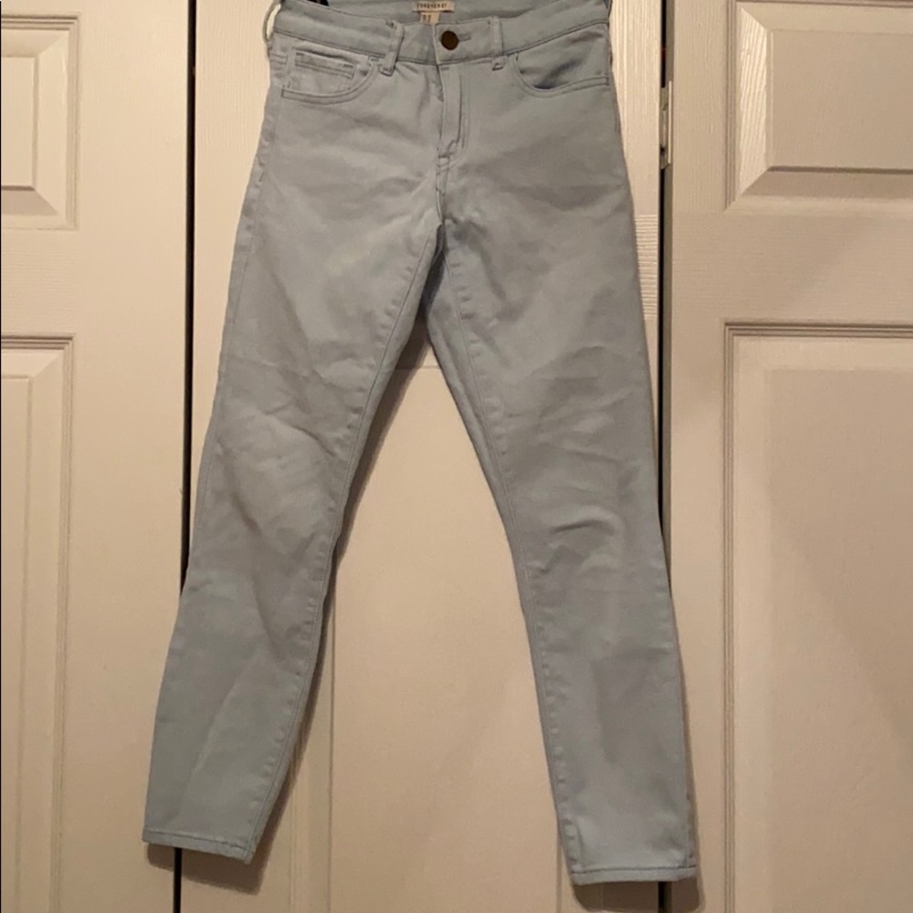 White wash jeans